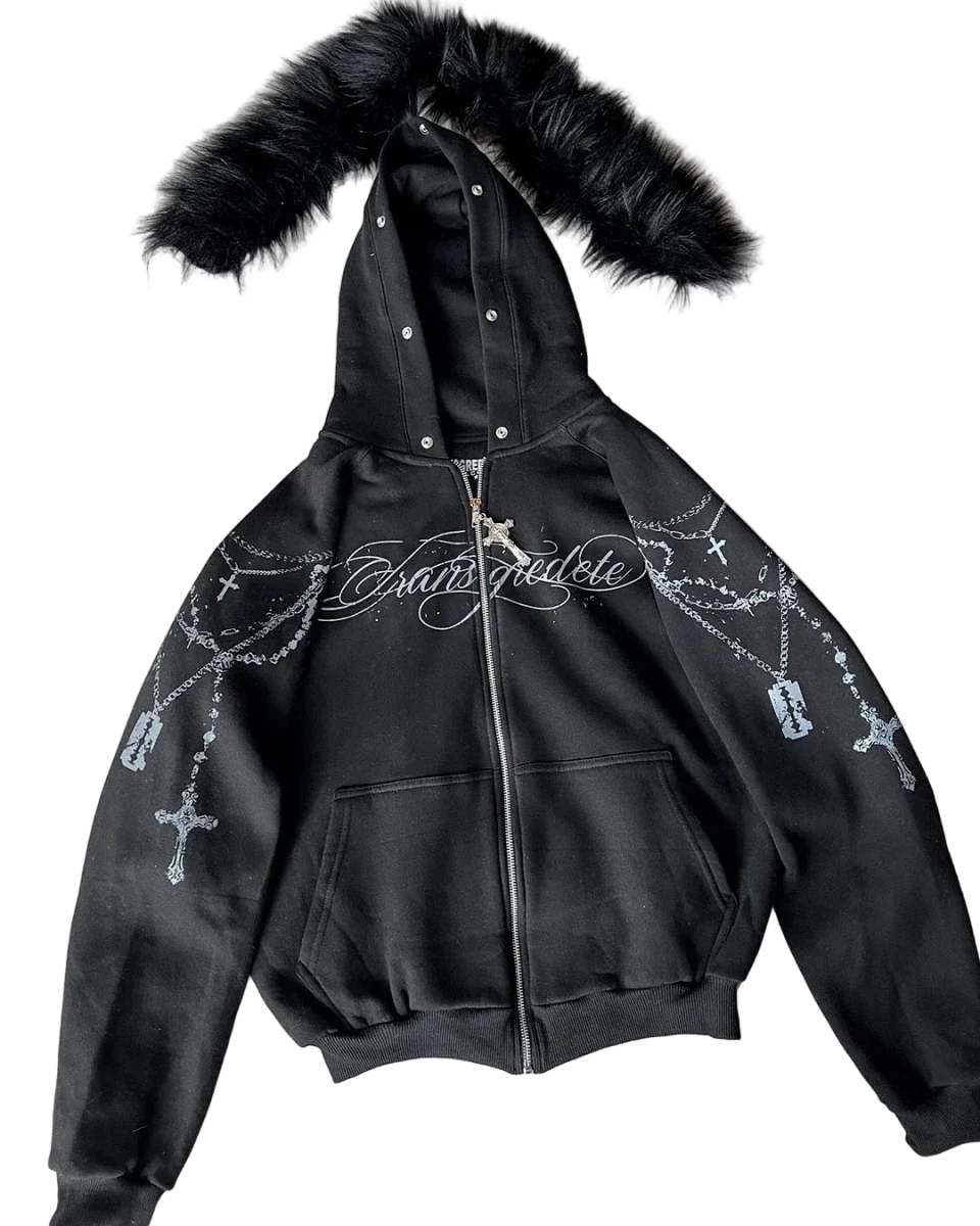 Bluza z odpinanym futerkiem
