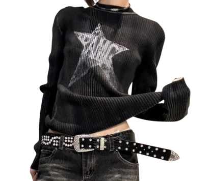 Sweter z nadrukiem