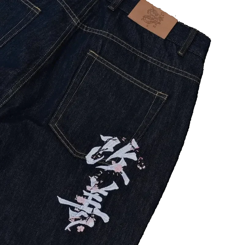 Spodnie Patchwork Y2K Denim