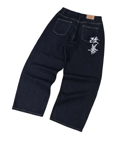 Spodnie Patchwork Y2K Denim