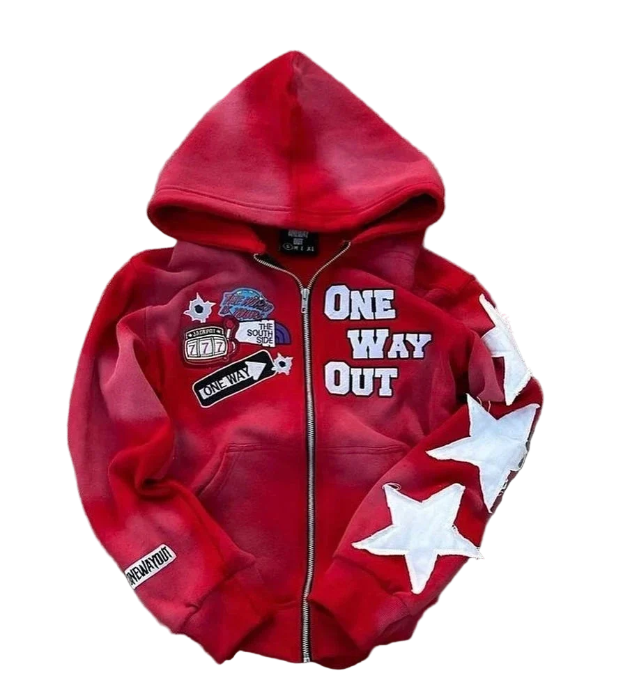 Bluza Y2K Star Zip-Up