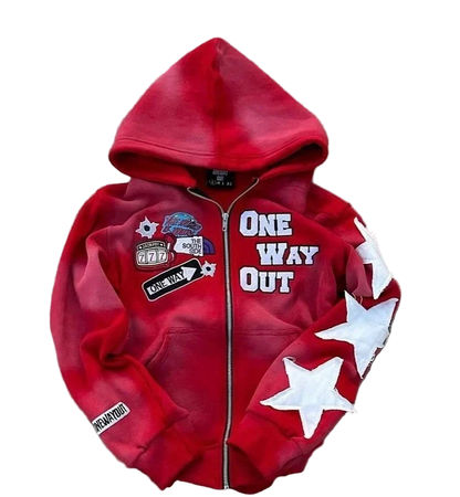Bluza Y2K Star Zip-Up