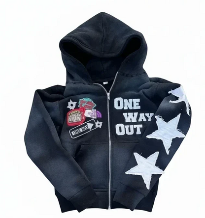 Bluza Y2K Star Zip-Up