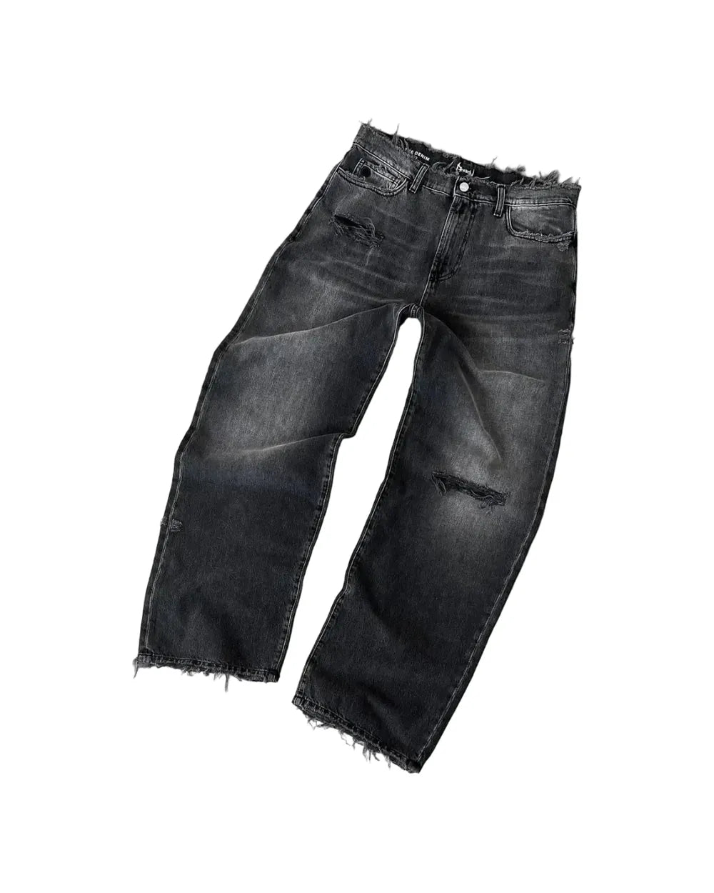 Baggy Jeansy z przetarciami
