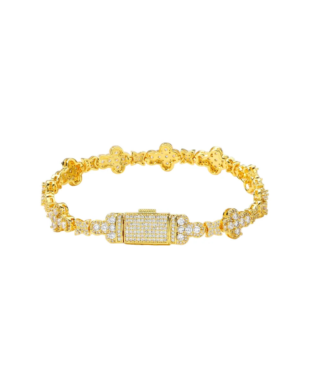 Bransoletka Krzyżowa Iced Out